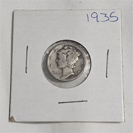 1935  Mercury Dime, Silver