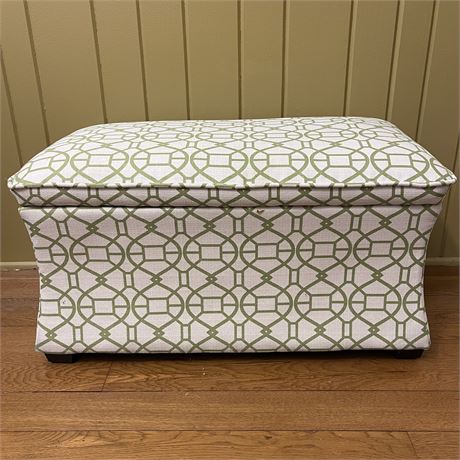 Hinge-Top Storage Ottoman Bench