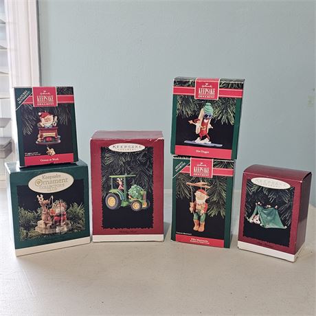 (6) Hallmark Keepsake Ornaments in Original Boxes Lot 4