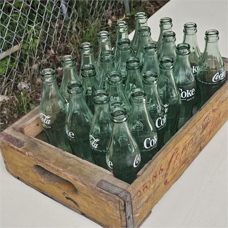 Vintage Coca Cola Green 6.5 Oz Bottles