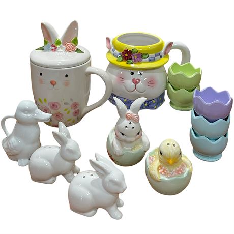 Ceramic & Melamine Easter Kitchen Pieces
