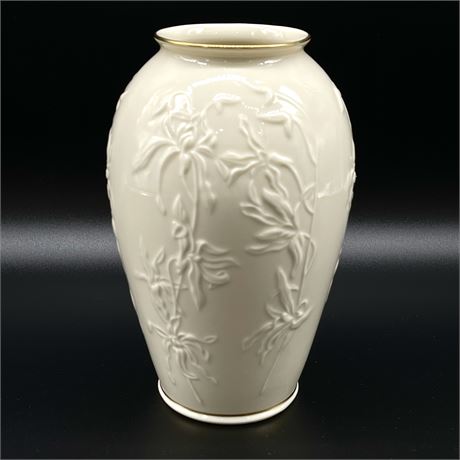 Masterpiece Lenox Vase w/ Embossed Floral Design
