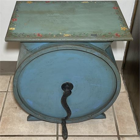Antique Painted Butter Churn Barrel