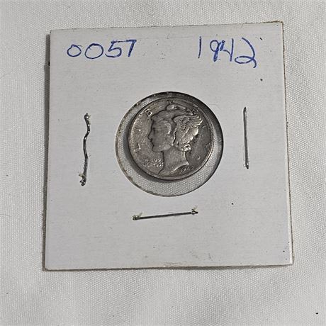 1942 Mercury Dime, Silver