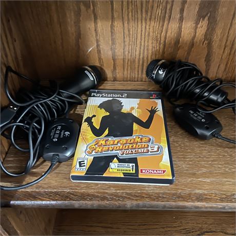 PlayStation2 Karaoke Revolution Volume 3 Game with 2 Mics