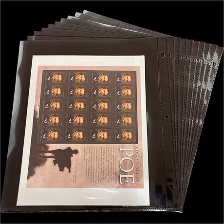 20 Full Pages of Collectible Stamps