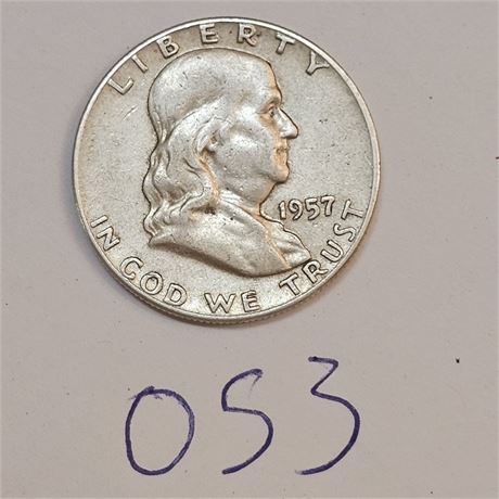 1957  Franklin Half Dollar Silver