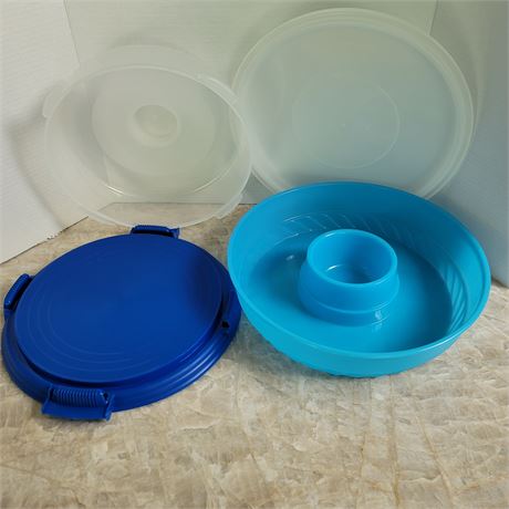 Pie Tote and Chip Dip Covered Bowl