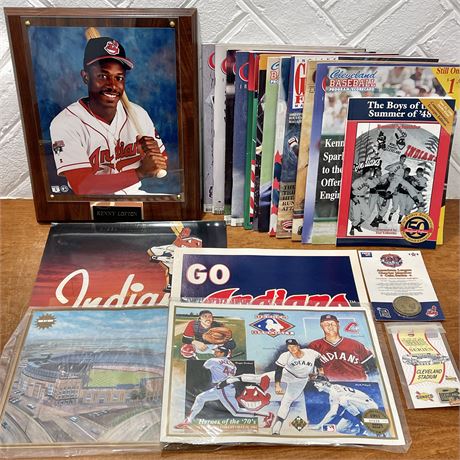Cleve Indians Lofton Plaque, Game Face Mags, Posters and More