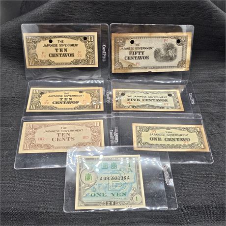 Japanese Paper Money Lot