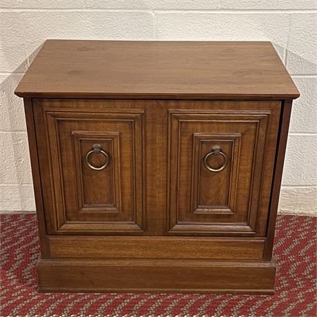 Vtg Record Cabinet with Pull Down Front Door