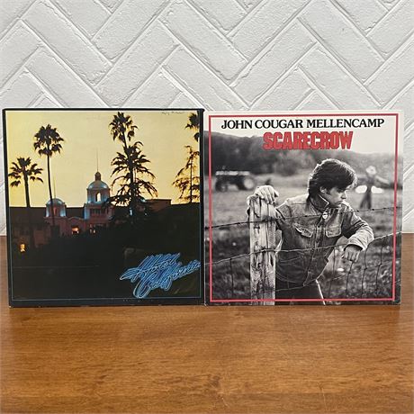 John Cougar Mellencamp and The Eagles Vinyl Records
