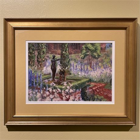 "The Gardens of Stan Hywet" Framed Art Print