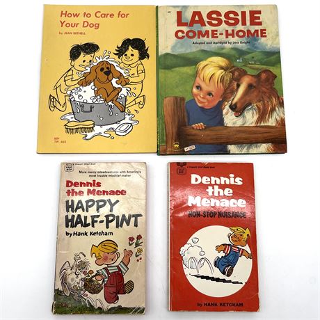 Bundle of Vintage Kids Books with Dennis the Menace and More