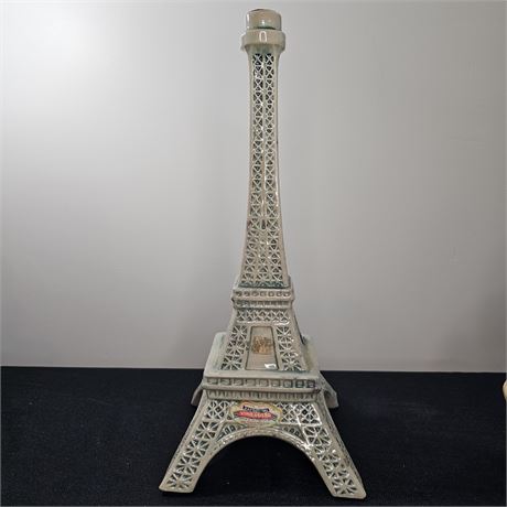 1968 Barsottini Vino Rosso Sealed Ceramic Eiffel Tower Decanter