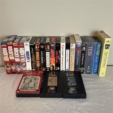 Blazing Auctions - Collection of Action and Classic VHS Movies