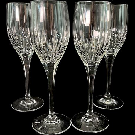 (4) Mikasa Crystal Arctic Lights Wine Glasses