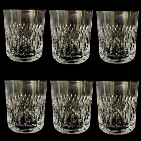 (6) Cut Crystal Whiskey Glasses