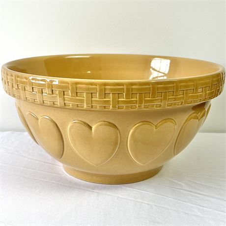 Vintage Rare Williams Sonoma Large Heart Ceramic Mixing Bowl