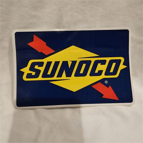 Promotional decal for the Sunoco Free Fuel 5000 sweepstakes