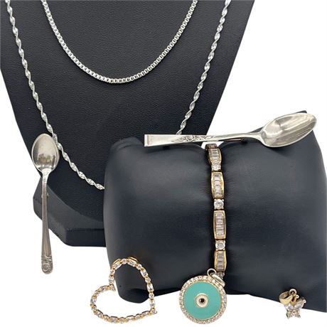 925 Sterling Silver Jewelry w/ Gemstone Accents
