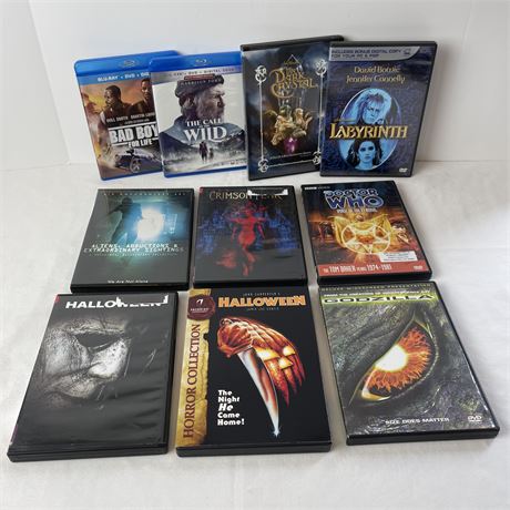 Variety of Horror & Action DVDs