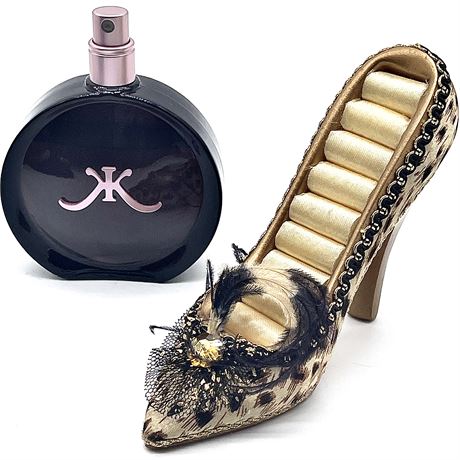 Kim Kardashian 1.7oz Perfume w/ High Heel Jewelry Display