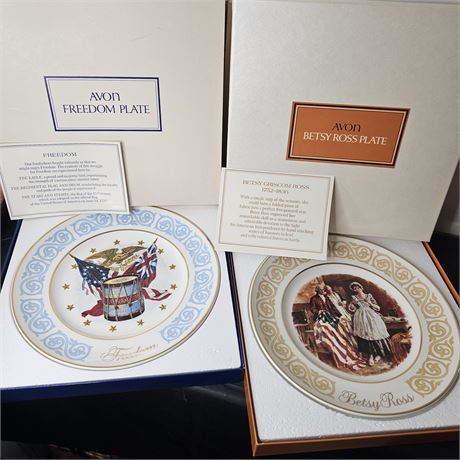 AVON Freedom Plates (2) In Original Boxes