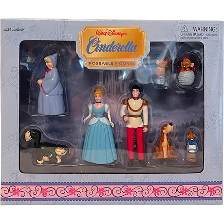 NIB Walt Disney's Cinderella Poseable Figurine Set