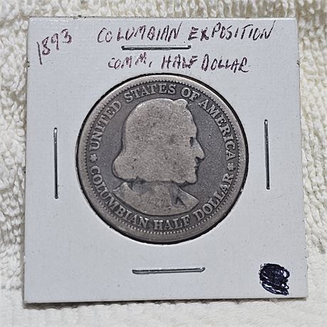1893 World's Columbian Exposition Silver Half Dollar, a commemorative coin issue
