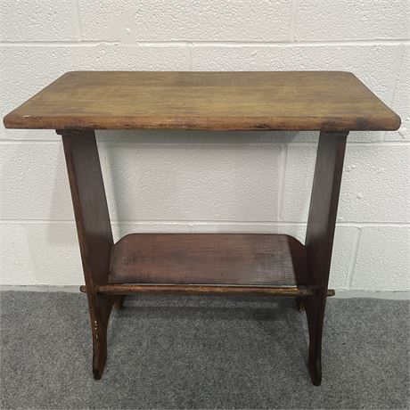 Old Wood End Table