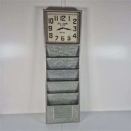 Old Town Clock w/File Slots