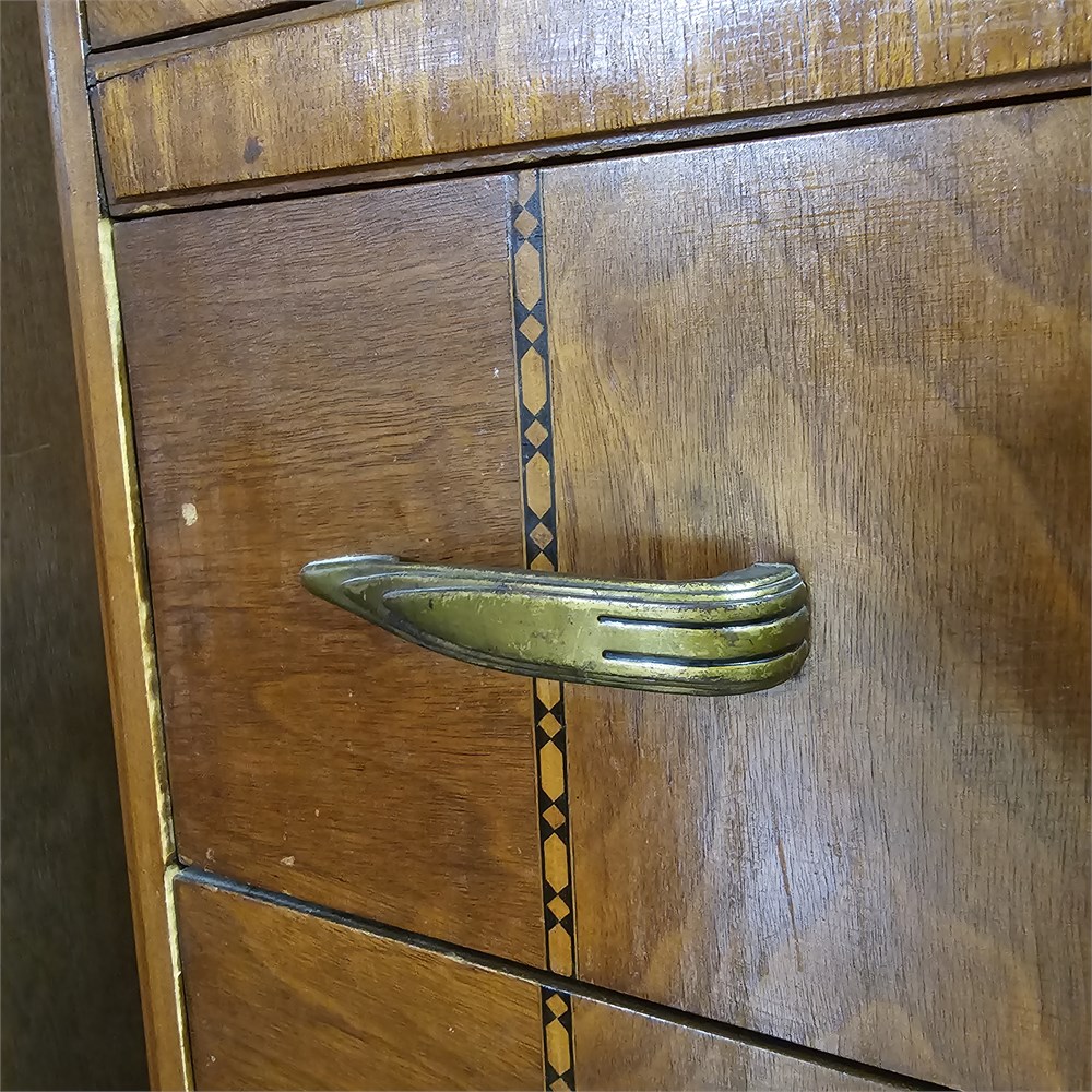 Blazing Auctions MCM Waterfall Dresser Top Needs some TLC