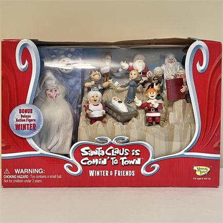 Memory Lane "Santa Claus Is Comin' To Town" Winter & Friends Action Figures Set