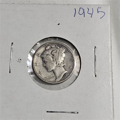 1945 Mercury Dime Silver