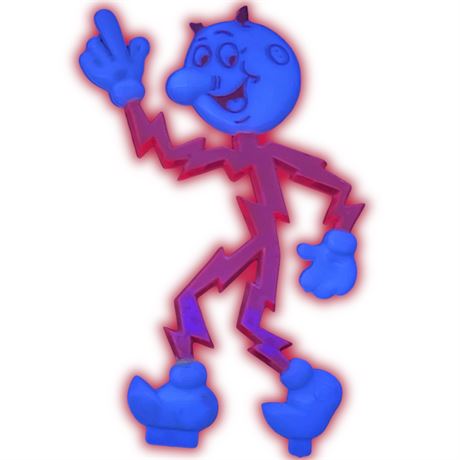 1960’s Reddy Kilowatt Red Business Card Figure w/o Stand