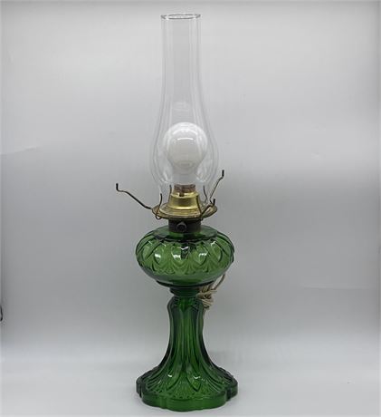 Emerald Green Eagle Hurricane Electrified 3-way Lamp