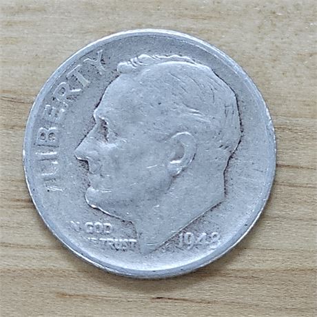 1948-S Roosevelt Dime 90% Silver