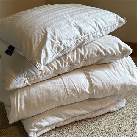 Standard Pillows (Field Crest Hotel Collection) and Twin Comfort (Royal Velvet)