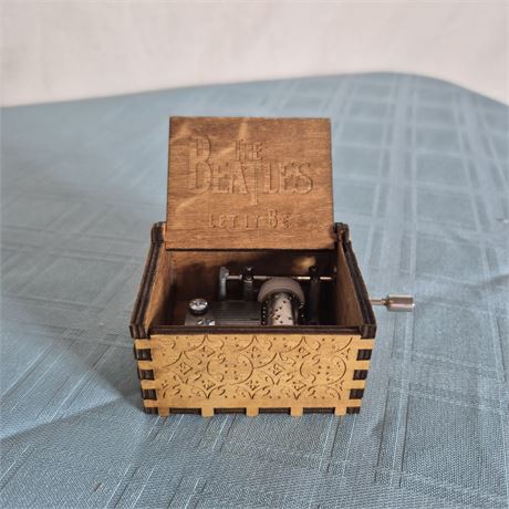 The Beatles Mini Wood Music Box