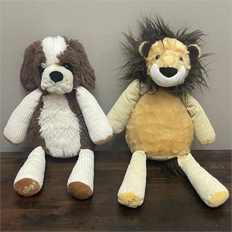 Scentsy Buddies Dog and Lion Scent Pack Plush's