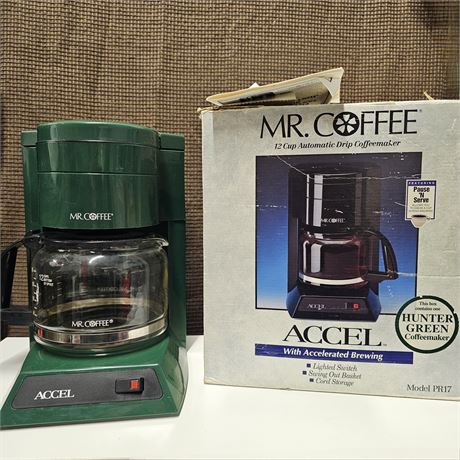 Mr. Coffee Hunter Green- Accel Coffee Maker