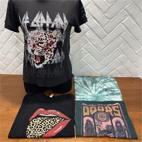 Def Leppard, AC/DC, The Doors Size S, M & L Graphic T-Shirts