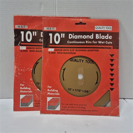 NEW 10" Diamond Blades