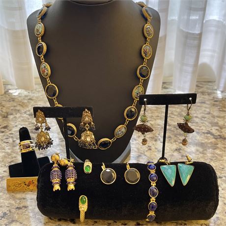 Unique Whimsical Costume Jewelry Grouping