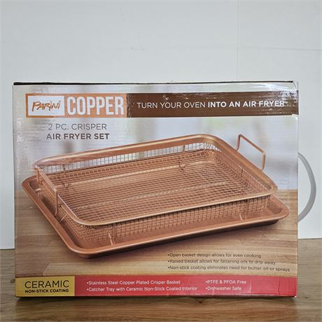 *NIB* Parini Copper 2 pc. Crisper-Air Fryer Set