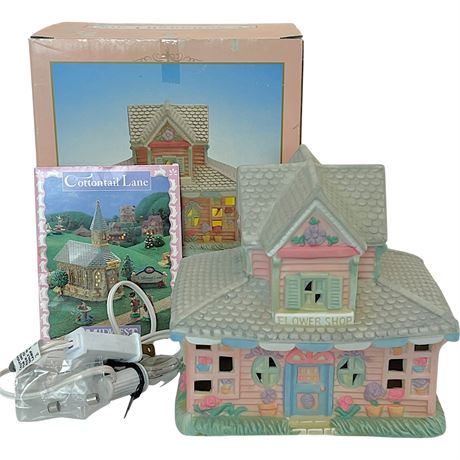 Cottontail Lane Flower Shop Easter Lighted House