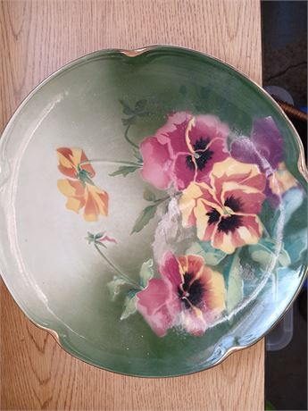 France floral plate