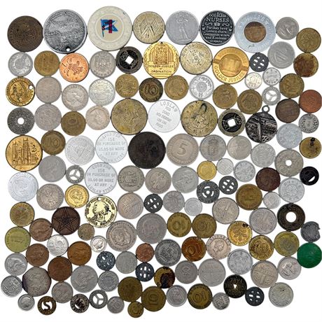 Mixed Variety of Foreign Coins & More