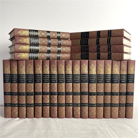 Vtg 1956 Universal Standard Encyclopedia Deluxe Complete 25 Volume Set